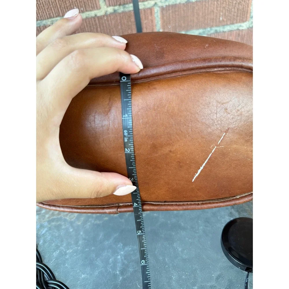 Vintage 1970-1980s Coach Brown Bucket Bag Medium Zip Top